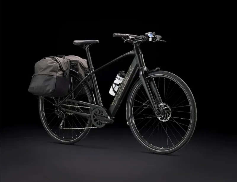 Trek FX+ 2 Electric Hybrid Bike 2025 in Satin Trek Black-11